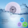 Atyhao Mini Shower Clock Waterproof Wall Clock Suction Cup Bathroom