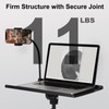 Tossbiss Laptop Tripod on Wheels with 2 Shelves, Portable Projector