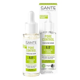 SANTE Naturkosmetik Organic Daisy and Niacinamide Effect Face Serum for an Even Complexion and Refined Pores Pore Control Perfector Serum 30ml