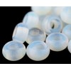 TheBeadChest Opalite Moon Beads 14mm, Set of 20 White Round