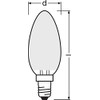 Osram OSRAM Filament LED Lampe mit E14 Sockel, Kaltweiss (4000K),