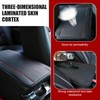 Prywog 1 PC Car Armrest Box Mat, Non-Slip Fiber Leather