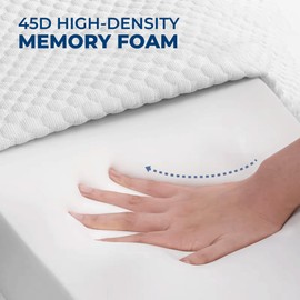 G&Y SALES Cubic Neck and Shoulder Support Pillow - Rectangular Side Sleeper Bed Pillow - Rectangular Neck Pillow - Memory Foam Neck Pillows for Sleep - Cube Pillow Set with Ear Cover and Sleep mask