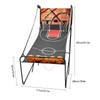 HinLIaDa Foldable Basketball Arcade Game, 8 Game Options Double Shot
