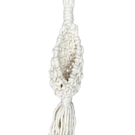 JODORA Azle Air Plant Hanger 100% Cotton Macrame Mini Boho Plant Holder, Handmade Succulent Holder Bohemian Home Décor