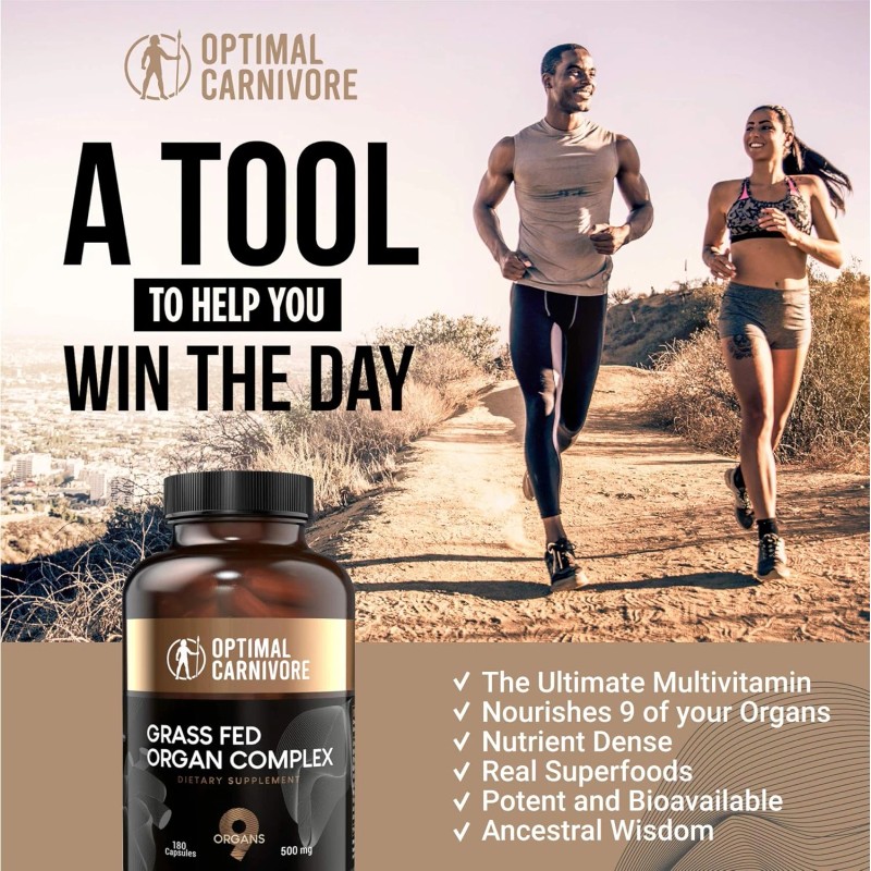 Beef Organ Supplement, Grass Fed Beef Organs for Men &