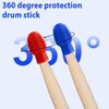 4 Pieces Drum Mute Drum Dampener Silicone Drumstick Silent Practice