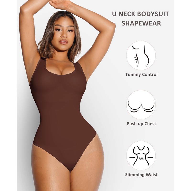 FeelinGirl Bodysuit for Women Tummy Control Going Out Tank Tops