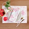 Solino Home Pink Floral Print Placemats 14 x 19 Inch