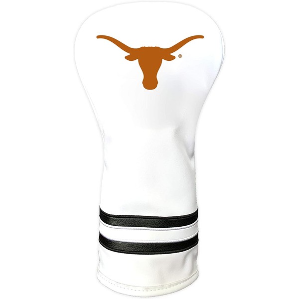 Team Golf NCAA Texas Longhorns White Vintage Driver Golf Club Headcover, Form Fitting Design, Retro Design & Superb Quality, Multi Team Color, One Size (23321)