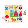 Goula Wooden Farm Silhouettes Peg Puzzle
