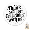 Thank You for Celebration Stickers: 120pcs Party Favor Seals