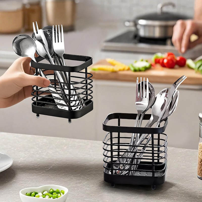 LAIPART Kitchen Sink Utensil Holder of Drying Rack, Small Stainless