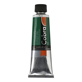 Royal Talens Cobra Artists' Water Mixable Oil Color, 40ml Tube, Permanent Green Deep (21056190)