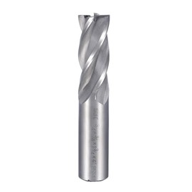 uxcell 3/4" Cutting HSSAL Spiral Drill Bit Straight End Mill Cutter 4 Flute with 3/4" Shank