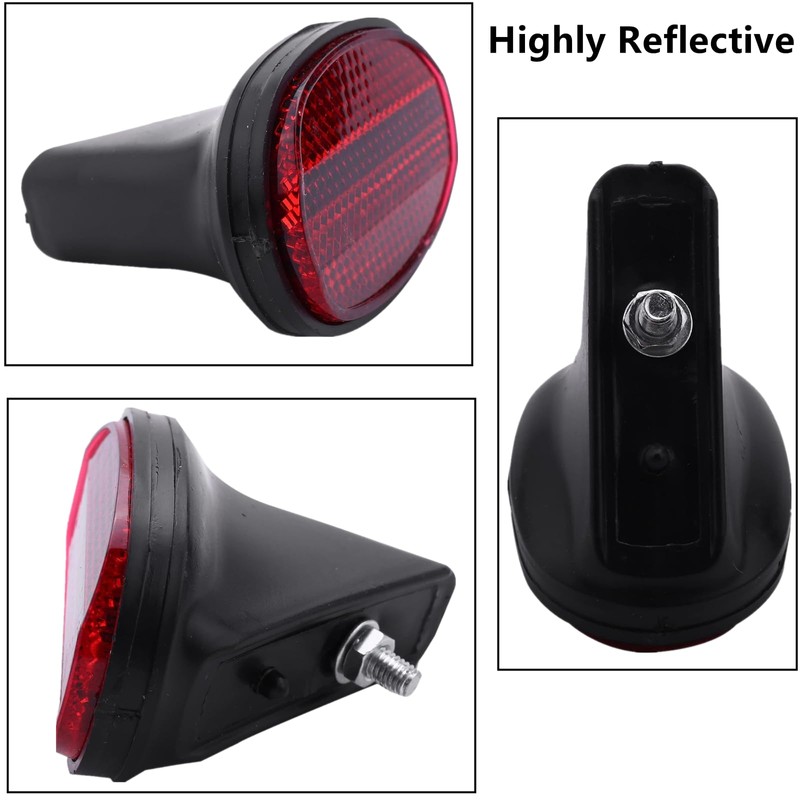 FJYXCHENXM 2 Pack Bicycle Rear Tail Warning Reflector Professional Bike