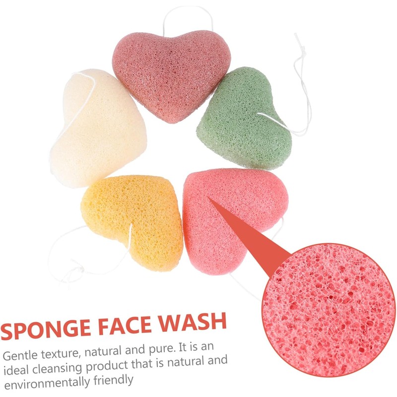 POPETPOP 15 Piezas Lavado de cara en forma de corazón