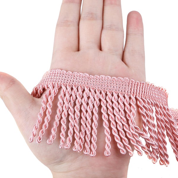 HedongHexi Curtain Fringes Bullion Fringe Trim 5/10 Yard x 2.5