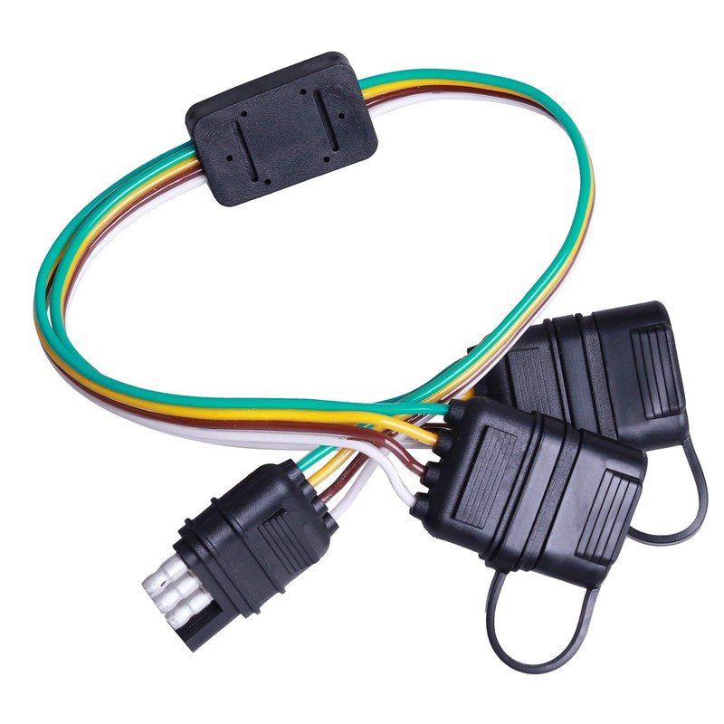 Kinstecks 2 Way Flat Y-Splitter 4 Pin Flat Separator Extension