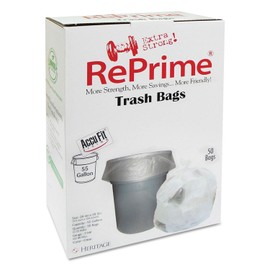 RePrime H8053TCRC1CT Can Liners 55gal 0.9mil Clear 40" x 53" 50/Box 3 Boxes/Carton