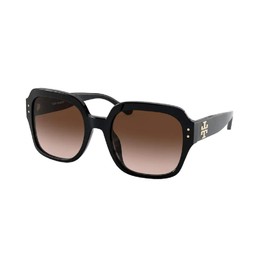 Tory Burch TY7143U 170913 56M Black/Dark Brown Gradient Square Sunglasses for Women + BUNDLE with Designer iWear Eyewear Kit