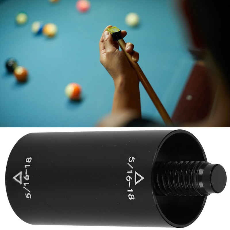 Aluminium Black Portable Beautiful Billiards Pool Cue Extended Lengthening Stick