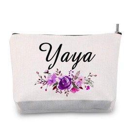 Yaya Gift Yaya Makeup Bag Travel Toiletry Bag Grandma Birthday Gift Mother's Day Gift for Yaya (Yaya Bag EU)