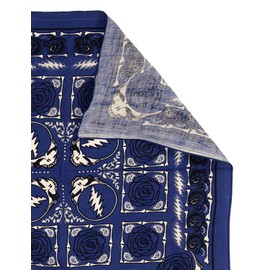 Sunshine Joy Grateful Dead Skull & Roses Bandana Blue