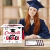 Class of 2025 Graduation Card Box White Red Congrats Grad