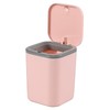 Yesdate 2 L Plastic Tiny Push-Button Trash Can, 0.5 Gallon
