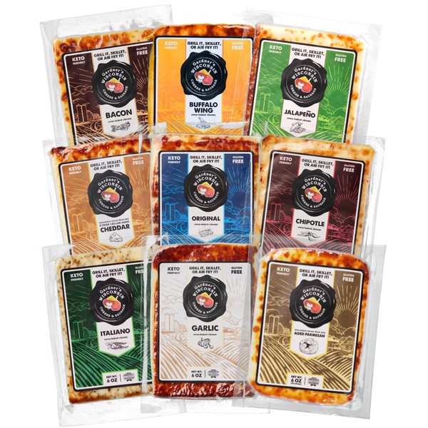 Gardner's Wisconsin Cheese, Oven Baked Cheese (9 Pack, Oven Baked