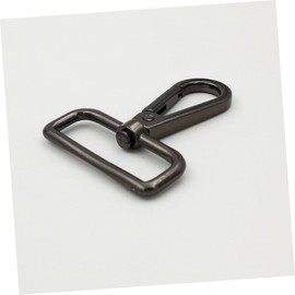 Garneck Set of 10 Swivel Snap Hooks with 40 mm Swivel in Black - Ideal for Bags - Key Rings and DIY Projects - Robust Metal Clasp for Versatile Applications