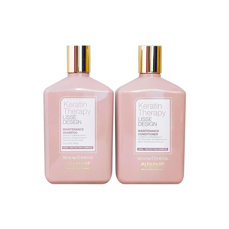 AlfaParf Keratin Therapy Smooth Design Care Set - Shampoo +