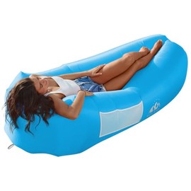 WEKAPO Inflatable Lounger with Pump-Effortless Setup, Ultra-Comfy & Lightweight -Perfect Blow up Couch for Camping, Beach, Hiking & Festivals