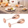 2pcs Copper Champagne Flutes Set Sturdy Thick Bottom Stainless Steel