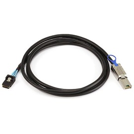 Monoprice 2m 28AWG External Mini SAS 26pin (SFF-8088) Male to Internal Mini SAS 36pin (SFF-8087) Male Cable - Black