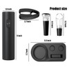 Electric Wine Opener,with foil Cutter,Vacuum Stopper, Pourer,One-Touch Button Reusable Automatic
