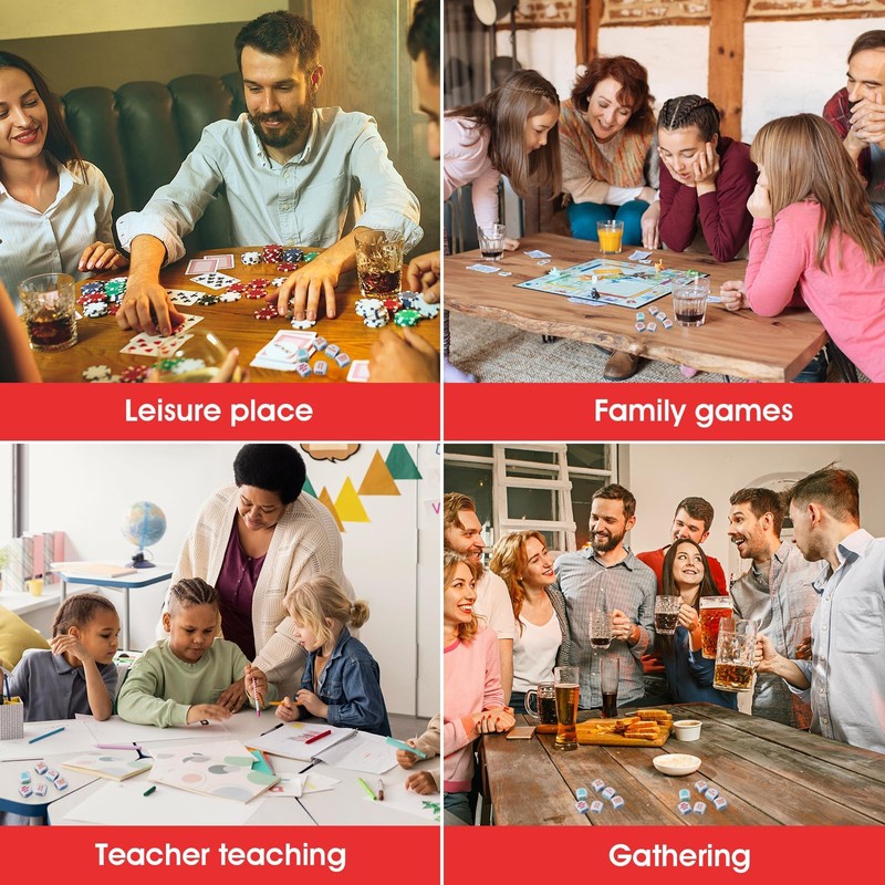 Ieron 6 Pcs Dice Bar Toy Rule Creation Party Fun