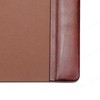 Dacasso Mocha Leather Side-Rail Desk Pad/Desk Protector, 38" x 24",