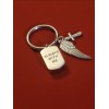 Cremation Keyring, Urn Keyring, Urn Jewelry, Silver Urn Keyring w/
