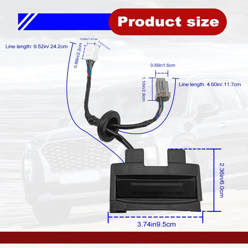 Tailgate Rear Hatch Handle Release Sensor Button Compatible with Hyundai