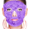 Antifaz de Gel para Cara Frío/Caliente con Respaldo de Felpa