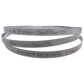 FOXBC 35-3/8 Inch Bandsaw Blade 10 TPI for Milwaukee 48-39-0509 Portable Band Saw Blade, 35-3/8" x 1/2" x .020" 10 TPI, 3-Pack