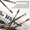 Duo Eyebrow Brush Set: Angled Eyebrow Brush & Spoolie, Eyelash