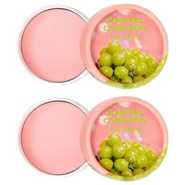 [Vegan Life] The Face Shop Pastel Cushion Blusher 5g, 02 Bubblegum Pink, 2 pcs / [비건라이프] 더페이스샵 파스텔 쿠션 블러셔 5g, 02 버블검 핑크, 2개