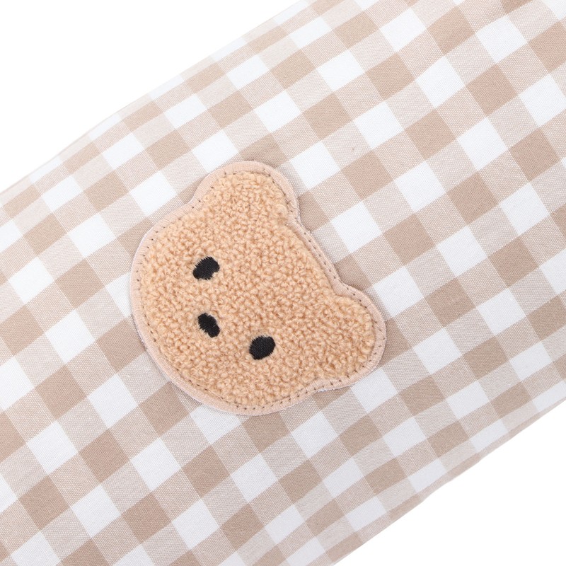 Multifunctional Baby Bolster Soft Breathable Cotton Cute Bear Pattern Infant