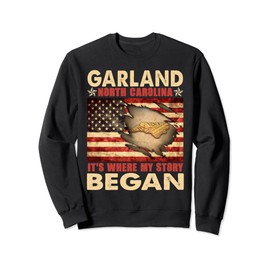 Garland North Carolina USA Flag 4th Of July Sweatshirt