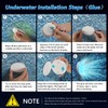 QOLNBY Pool Lights, Rechargeable Submersible LED Lights, IP68 Waterproof Underwater