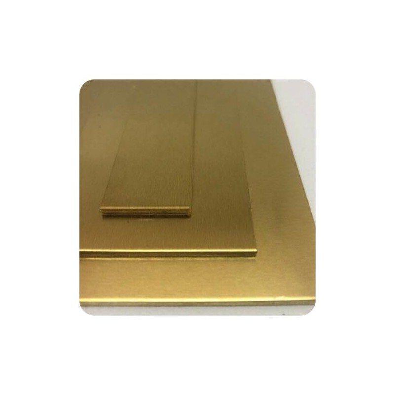2 mm Brass Sheet Panels Cuts 100 mm x 150