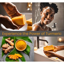 Turmeric Soap Bar | Face & Body Cleanser | Moisturizing | Lathering | Deep Cleansing | Evens Skin Tone | Refreshing Scent | Radiant Skin | 1 count pack of 1|